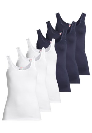 Maglietta intima - weiß   dunkelblau