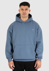 Smilodox DAWSON OVERSIZED HOODIE - Felpa con cappuccio - blau