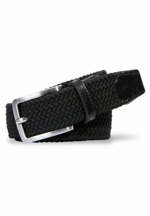 Gevlochten riem - schwarz