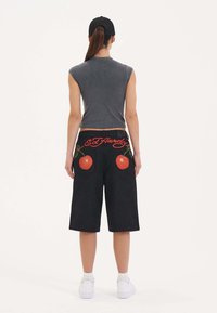 Ed Hardy LOVE KILLS CAP SLEEVE - T-shirts print - grey
