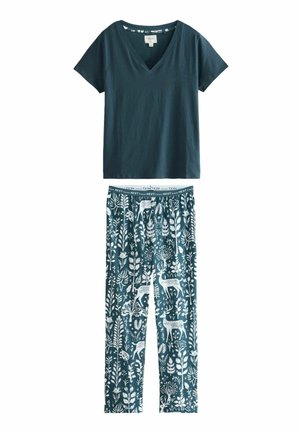 SHORT SLEEVE  - REGULAR FIT - Pijamale - navy woodland