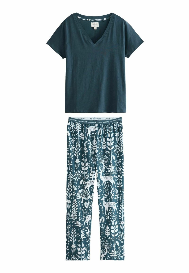 Next SHORT SLEEVE  - REGULAR FIT - Pijamale - navy woodland