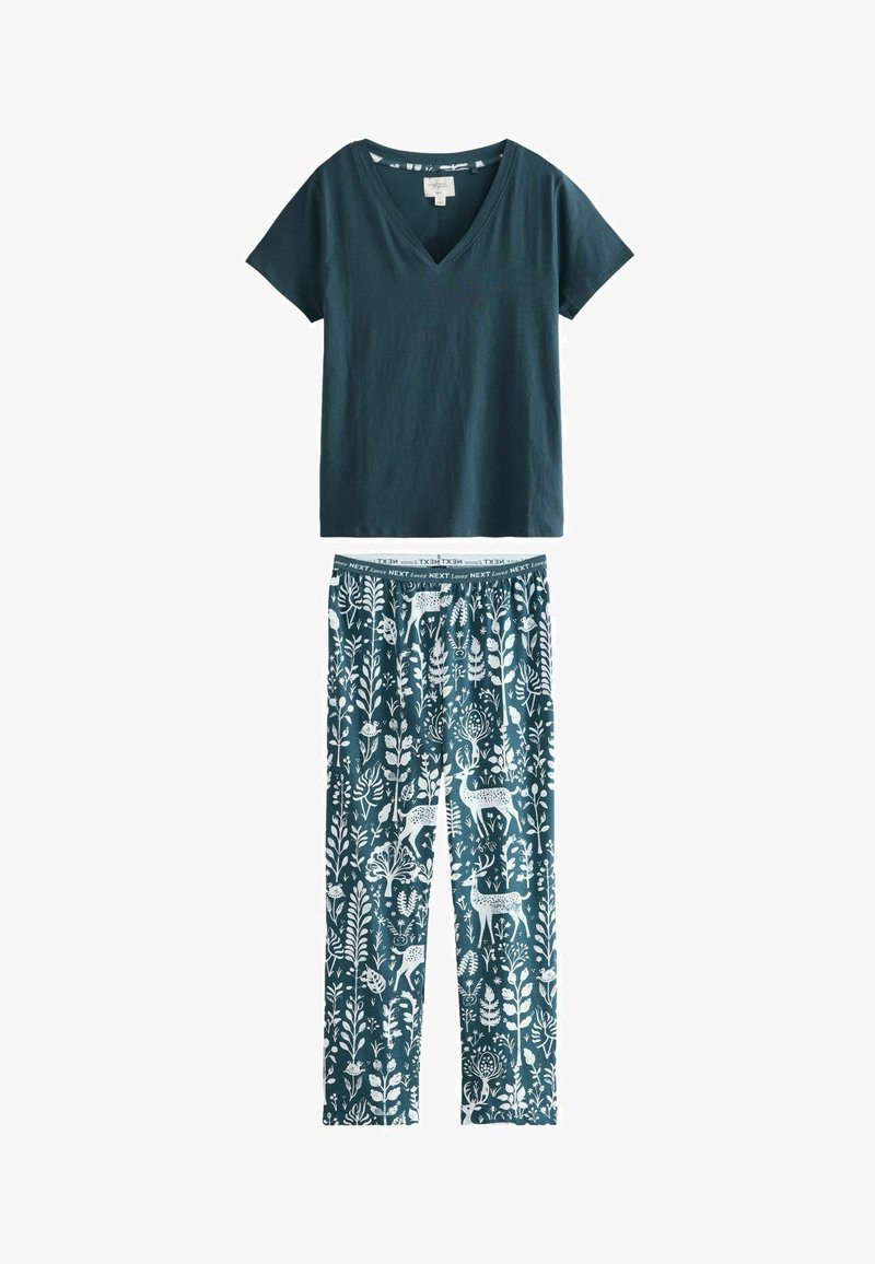 Next SHORT SLEEVE - REGULAR FIT - Pigiama - navy woodland