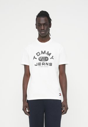 Potiskana majica - ecru