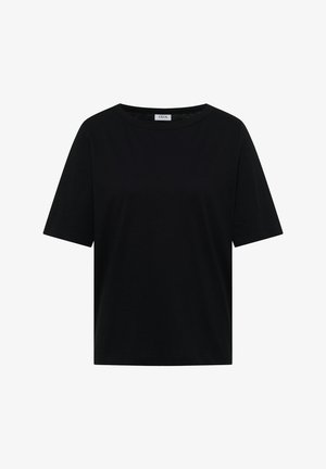 Cecil, SHORT-SLEEVE T-SHIRT WITH BOAT NECKLINE - T-shirt basique - black