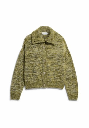 ARMEDANGELS, MOULINÉ BRUSHED - Cardigan - oatmilk-mosslace