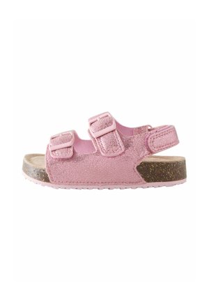 WIDE FIT - DOUBLE TWO STRAP - Baby shoes - pink metallic
