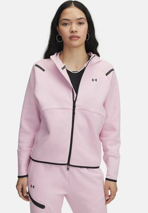 Under Armour UNSTOPPABLE FLEECE - Zip-up sweatshirt - prime pink