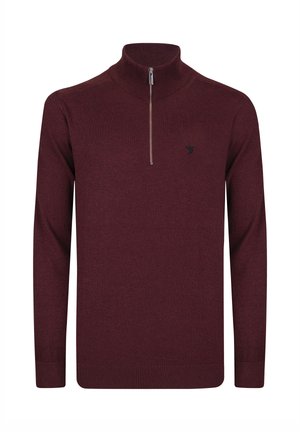 HALF-ZIP - Svetr - bordeaux
