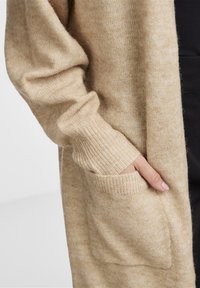YAS YASBALIS LONG CARDIGAN - Cardigan - beige