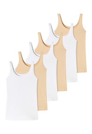 6ER PACK BASIC - Unterhemd/-shirt - weiß   sand