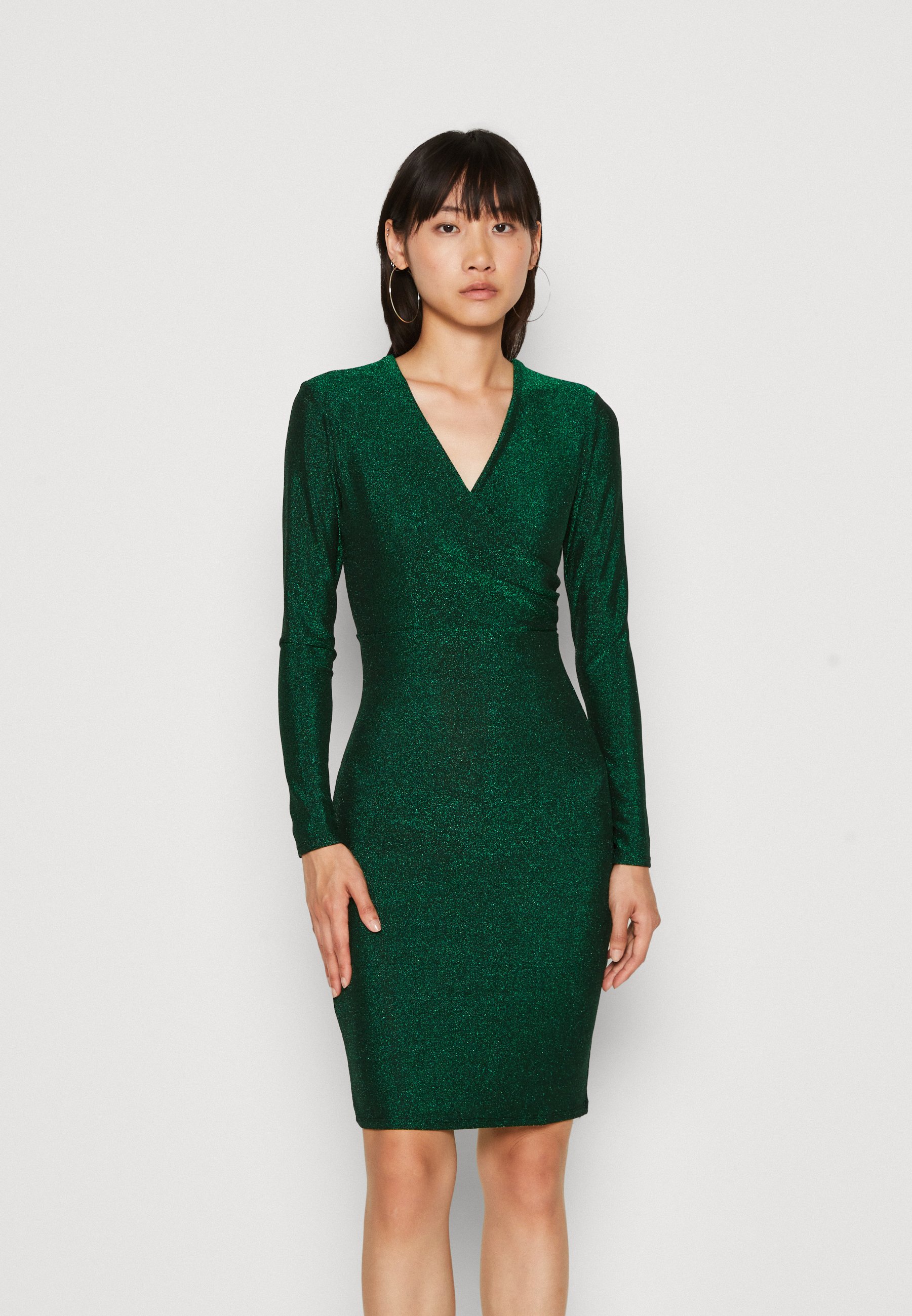 WAL G. TONI WARP MINI - Cocktail dress / Party dress - forest green/dark  green - Zalando.ie