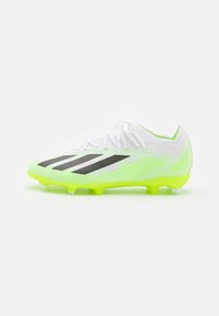 adidas Performance - CRAZYFAST.1 FIRM GROUND - Tekonurmikengät - footwaer white/core black/lucid lemon Pienoiskuva 1