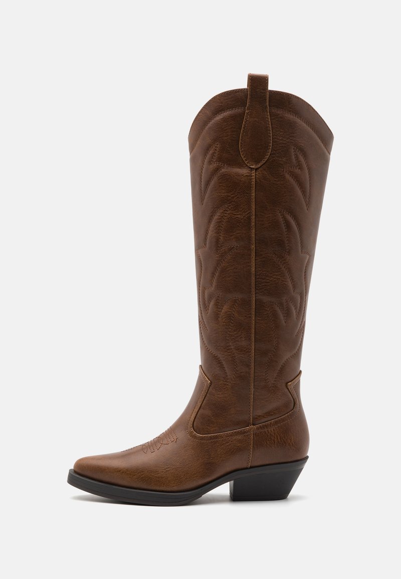ONLY SHOES ONLBRONCO HIGH - Kaubojske/motorističke čizme - brown
