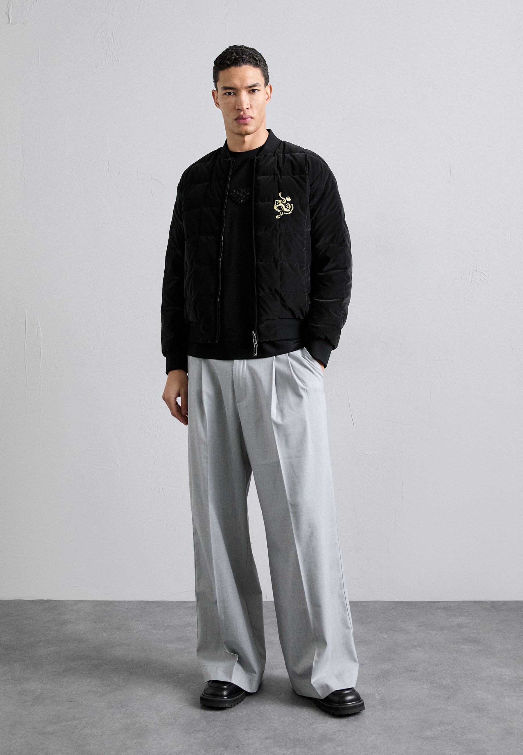 EMPORIO ARMANI BOA KNIT SHIRT JACKET