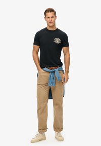 Superdry & Co RETRO ROCKER GRAPHIC  - T-shirts print - black