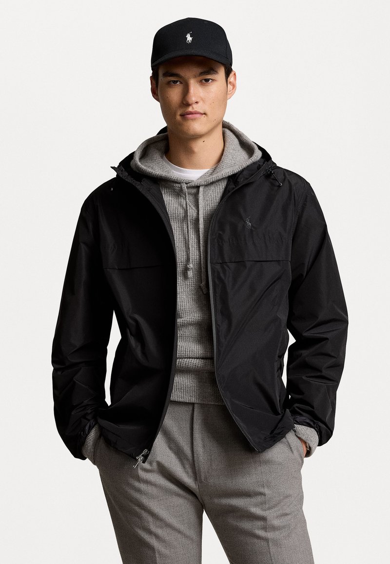 Polo Ralph Lauren FULL-ZIP HOODED JACKET - Jachetă de vară - black