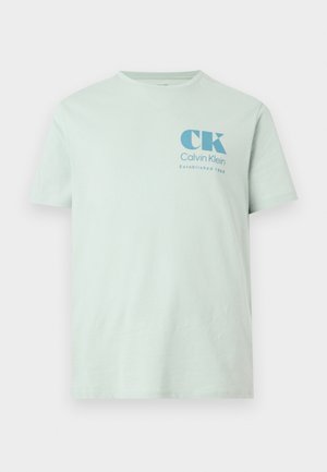 Calvin Klein Jeans, RESORT GRAPHIC TEE - T-shirts print - pale meadow
