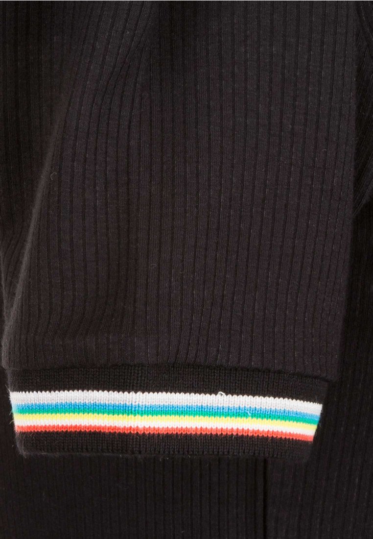 Damen T-Shirts | Urban Classics LADIES SHORT MULTICOLOR RIB TEE T-Shirt print black/schwarz - HW31386 Damen T-Shirts | Urban Classics LADIES SHORT MULTICOLOR RIB TEE T-Shirt print black/schwarz - HW31386