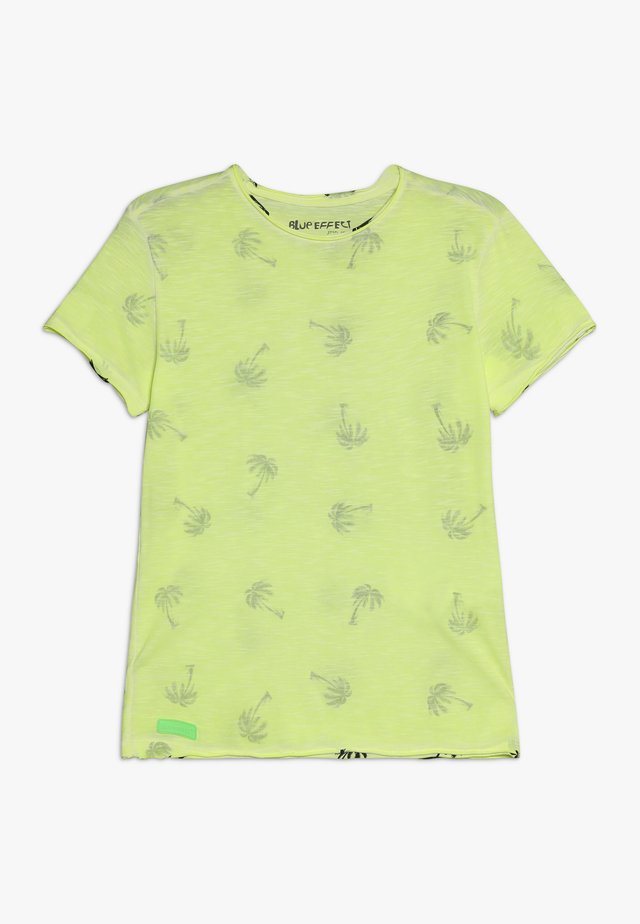 BOYS PALMEN ALLOVER - T-shirts print - neon gelb