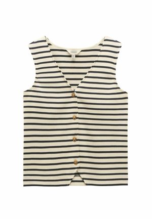 Blúzka - cream  navy