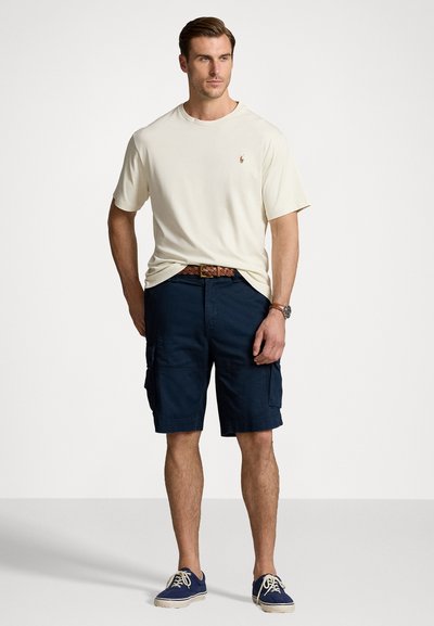 Polo Ralph Lauren Big & Tall SOFT COTTON CREWNECK T-SHIRT - Basic póló - parchment cream