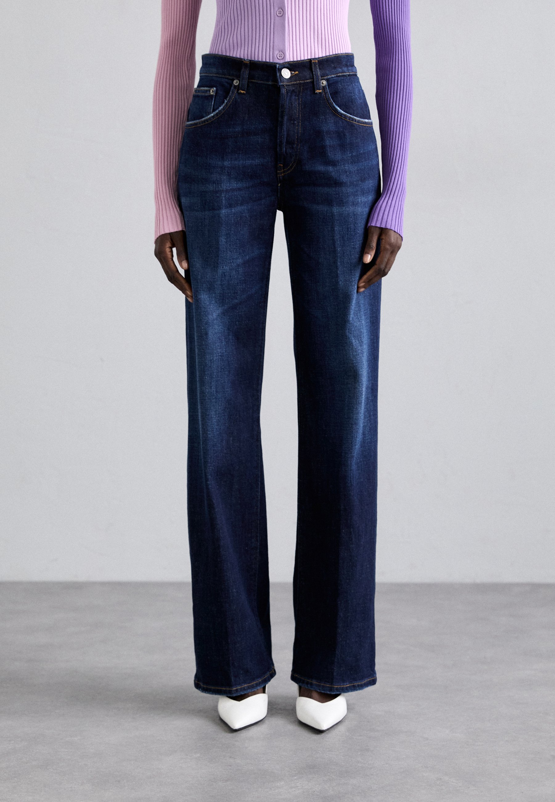 Dondup JACKLYN - Wide Leg - blue/blu denim - Zalando.it