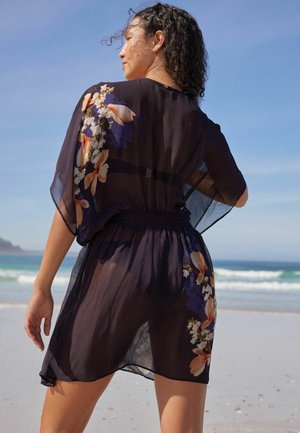 B by Ted Baker V-NECK KIMONO.  REGULAR FIT - Rannatarvikud - navy floral
