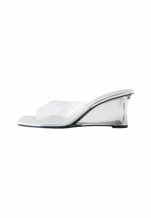 Next REGULAR FIT  - Heeled mules - silver