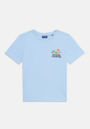 OSJASTON LIFE O NECK - T-Shirt print - cerulean