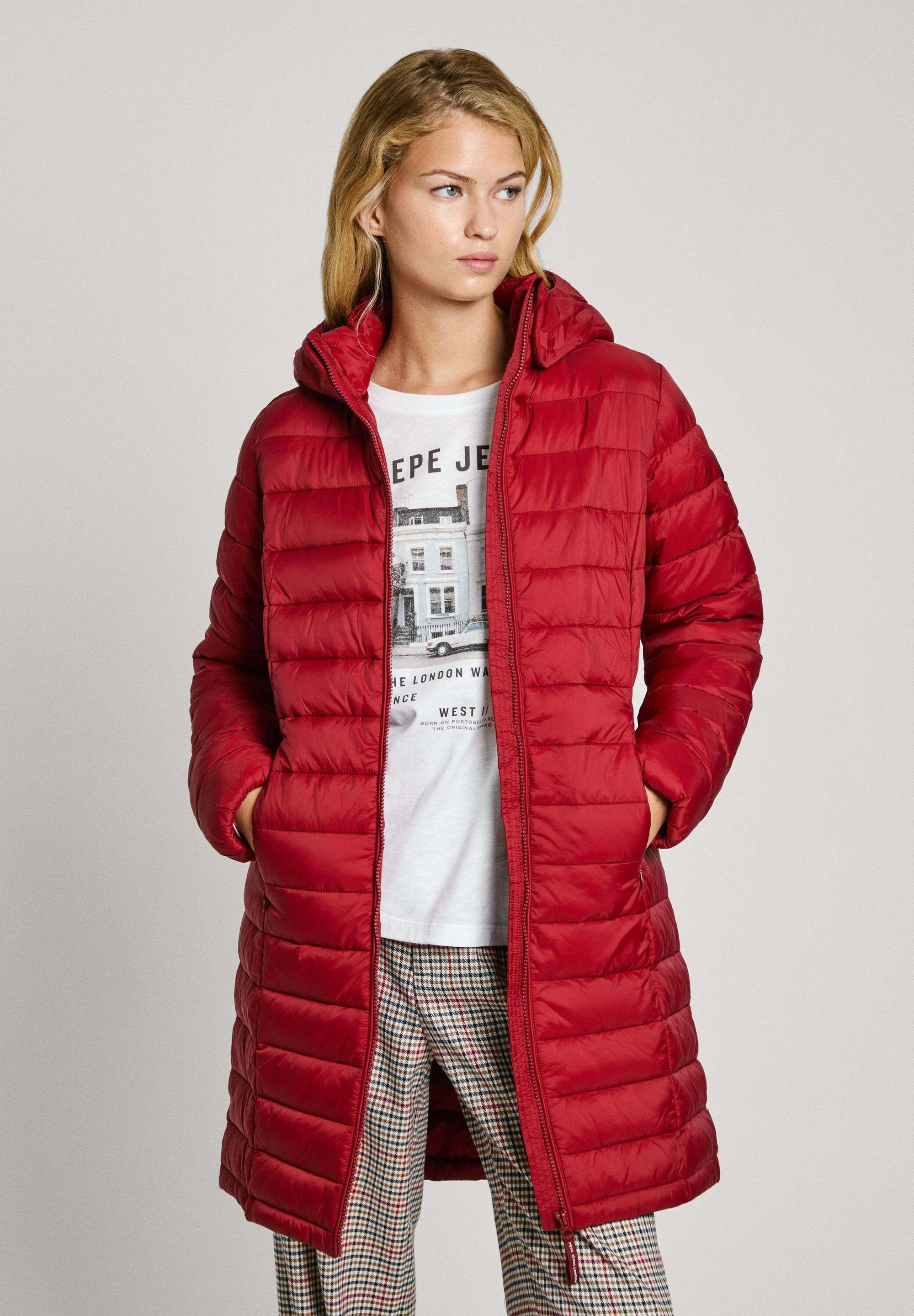 Plumifero Mujer Corto Abrigo Pepe Jeans Largo Acolchado Linna Para