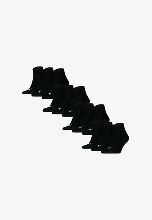 Puma UNISEX QUARTER 12ER PACK LOGO - Strumpor - schwarz