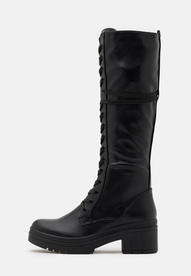 Platform boots - black antic