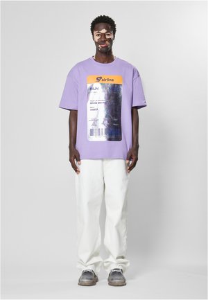 SENSE AIRLINE - Print T-shirt - lavender