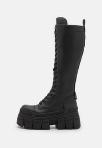 Buffalo GOSPHER LACE UP HI - Fűzős csizmák - black