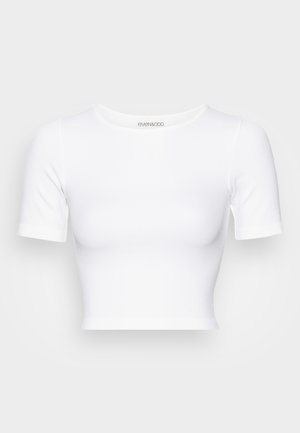 JJXX Jxfeline LS Rib Tee Noos T-Shirt Manica Lunga Donna | 95% Cotone, 5% Elastan | Vestibilità Elasticizzata E Accorciata