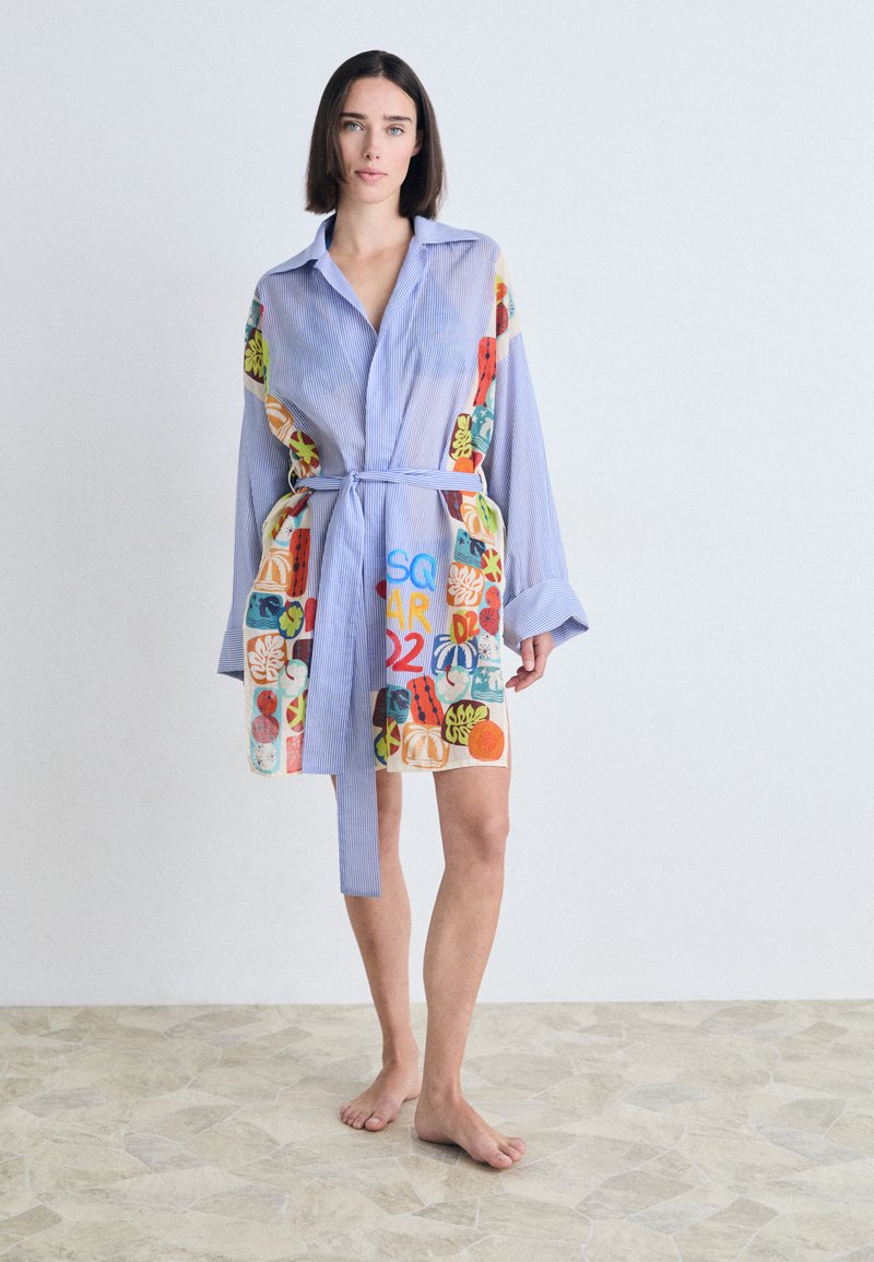Dsquared2 SHORT KAFTAN - Accessorio da spiaggia - multicolor/light blue
