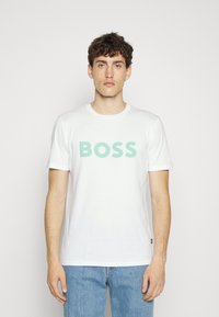 BOSS THINKING - T-shirt estampada - white