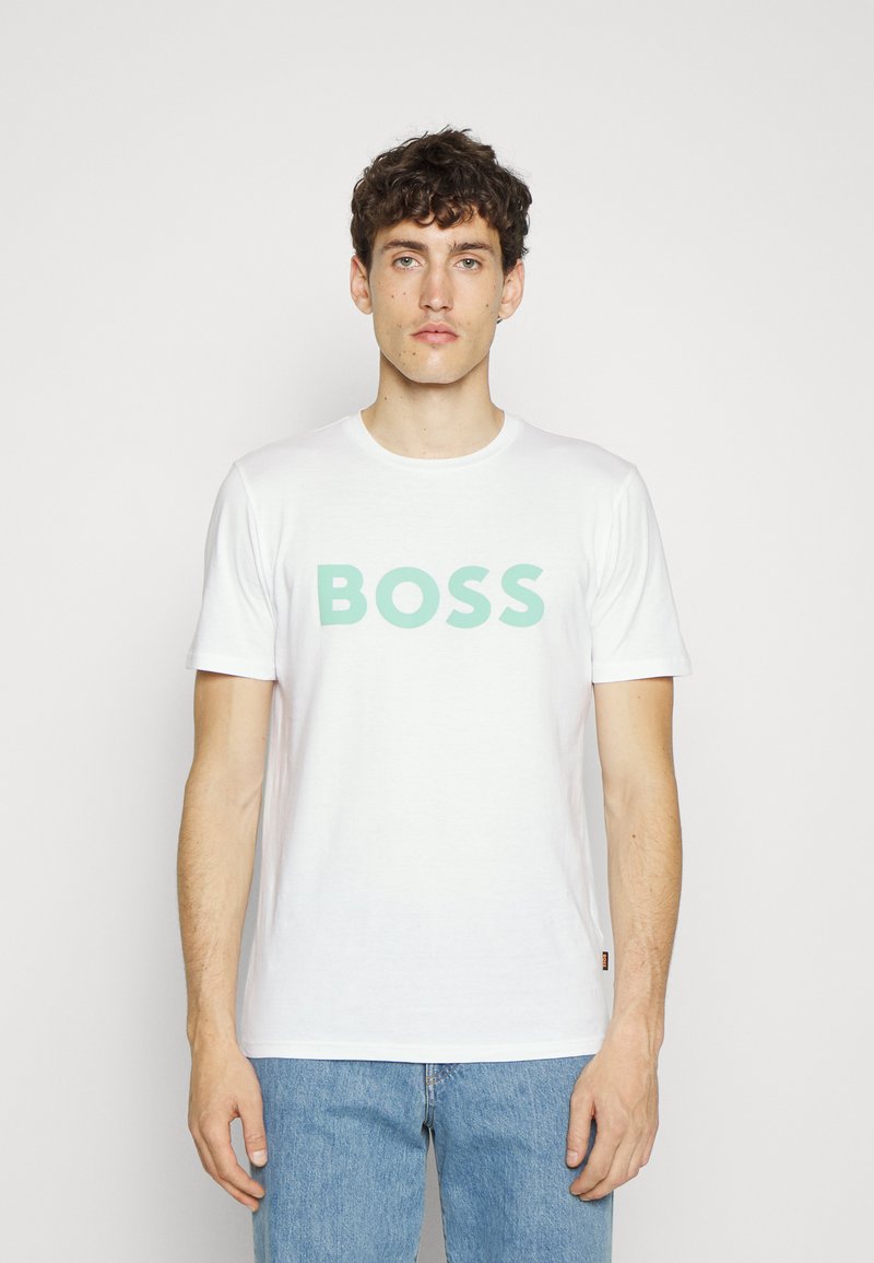 BOSS THINKING - T-shirt estampada - white