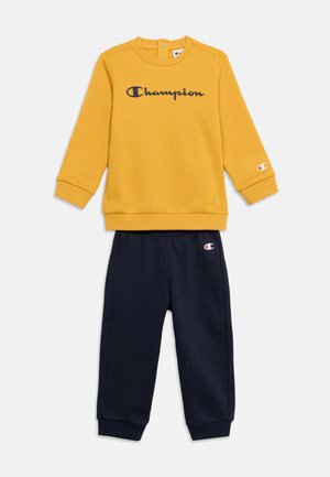 Champion, SPORTWEAR CREW NECK STANDARD SET - Анцуг - yellow/dark blue