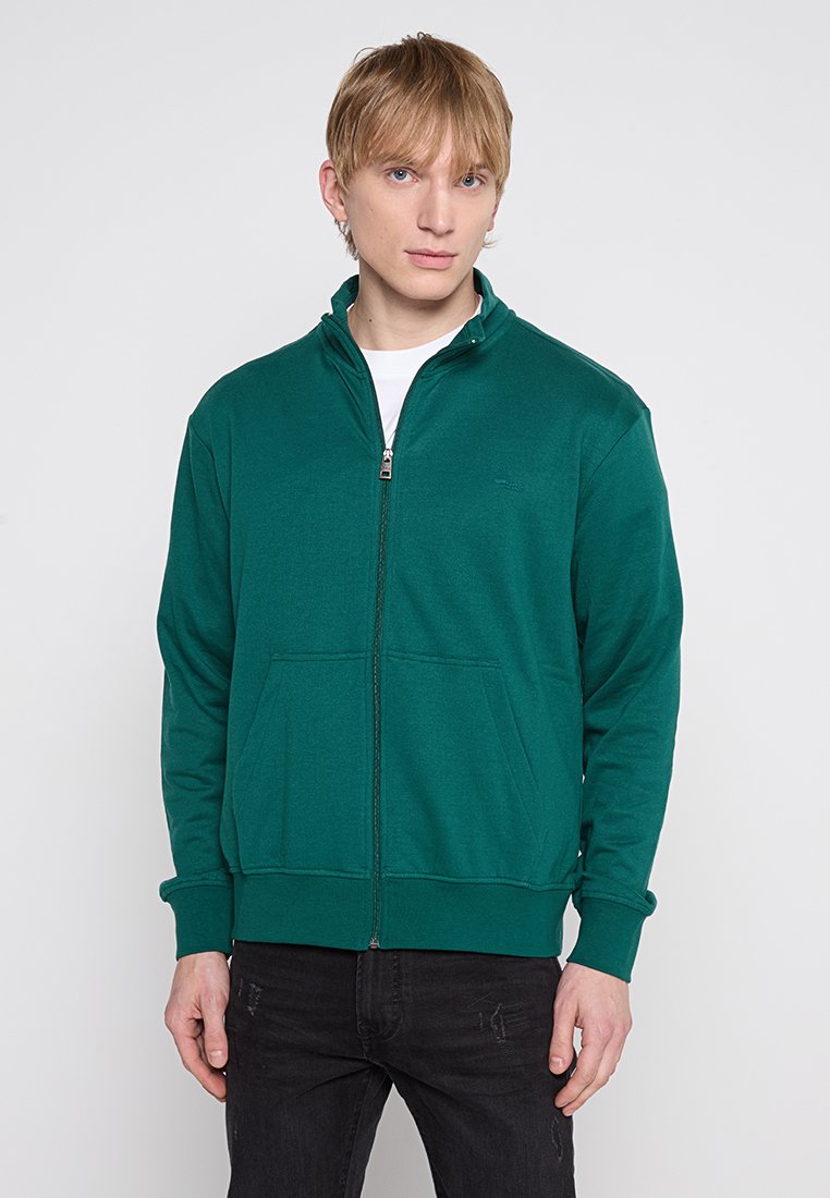 GAS Sweater met rits wintergroen