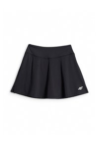 Skort athlétique noir avec large ceinture et logo blanc "4F" en bas à droite, présenté sur fond blanc.