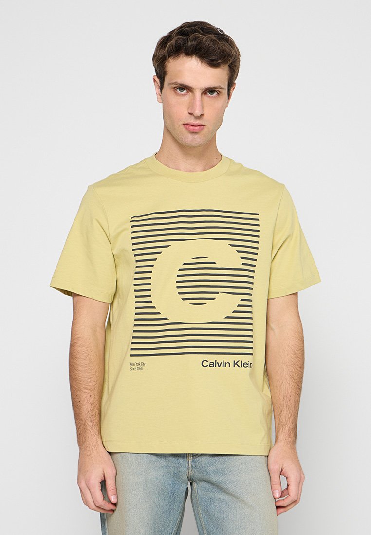Calvin Klein Jeans T-shirt print groen
