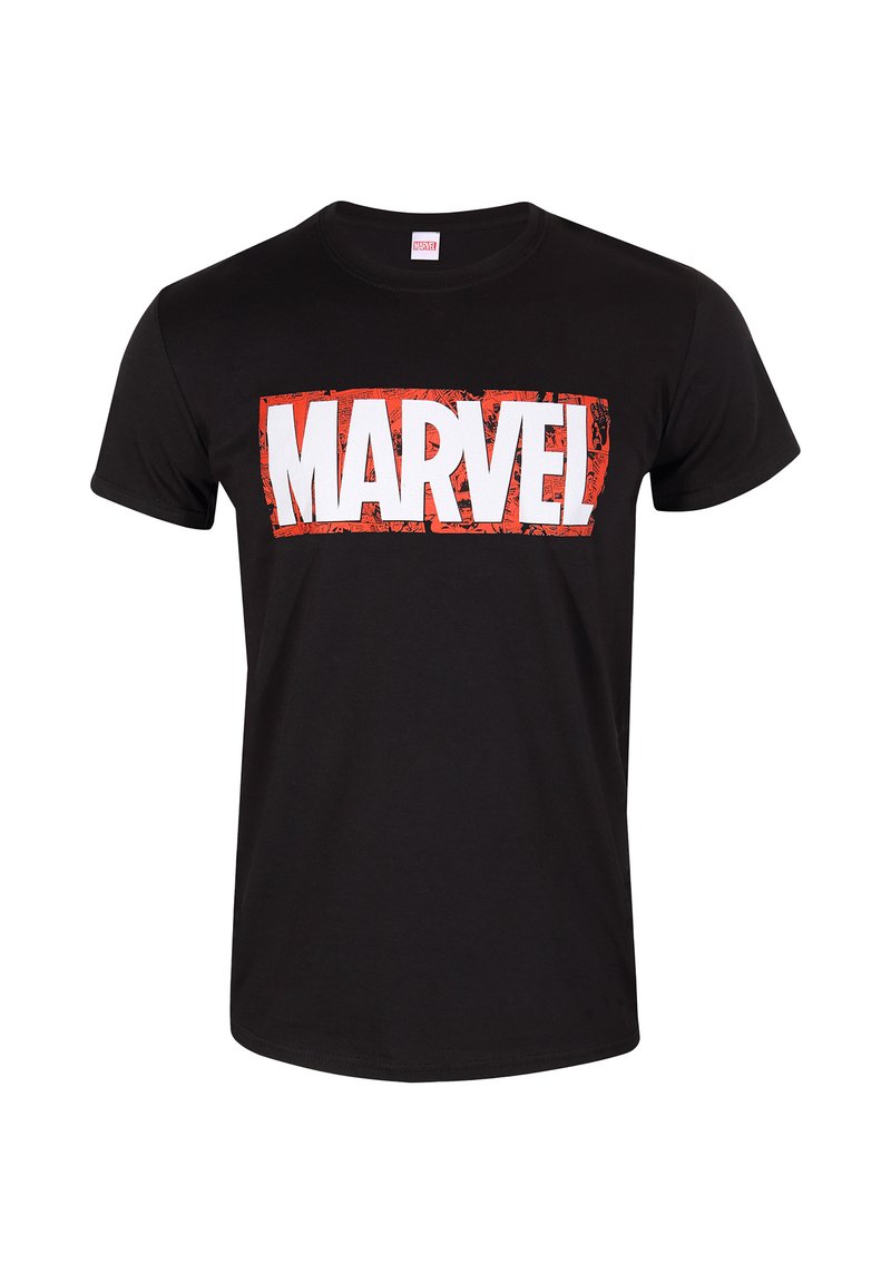 Henry Tiger MARVEL COMICS LOGO - Triko s potiskem - black