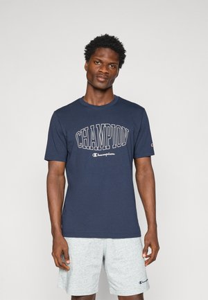 CREWNECK WITH GRAPHICS - T-shirt imprimé - navy