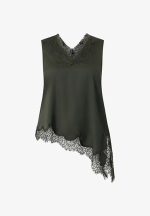 Ellos Plus collection, BLUSE MIT SPITZENDETAILS - Bluse - dunkelolivgrün
