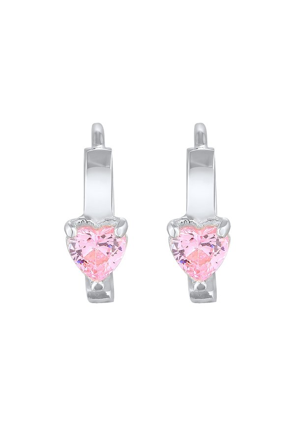 HEART HOOPS – Ohrringe – silberfarben