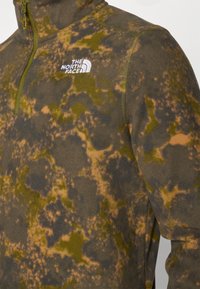 The North Face GLACIER PRINTED 1/4 ZIP - Polárpulóver - forest/olive/moss