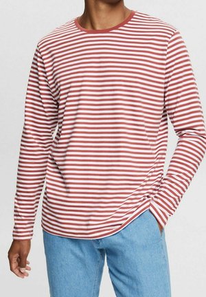 Langærmet T-shirt - mottled brown