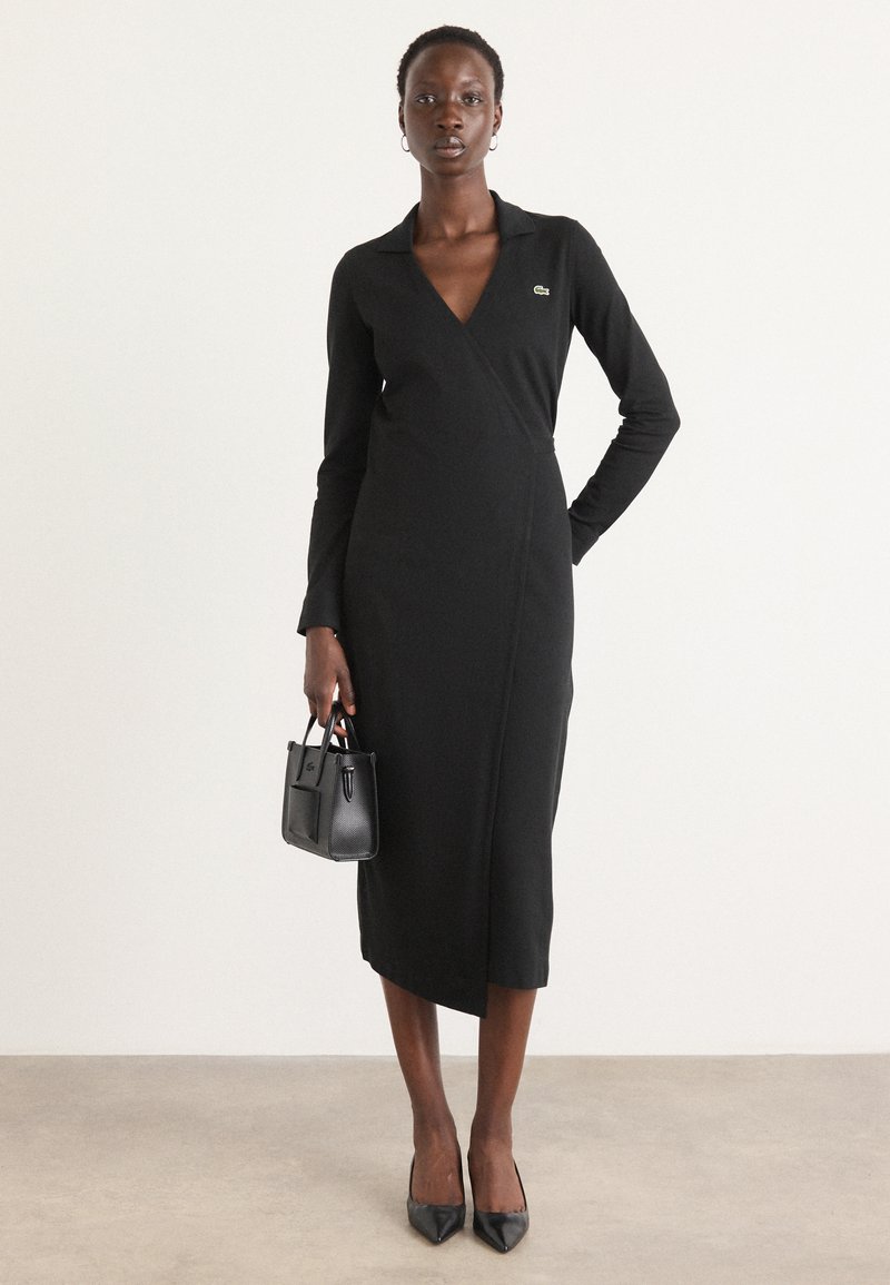 lacoste long sleeve dress Women's Long Sleeve Belted Dress